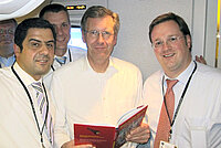 Bernard Krone mit Bundespräsident Christian Wulff in der Türkei